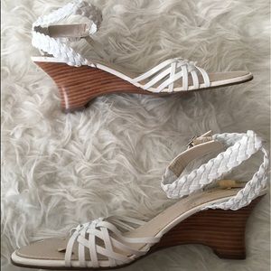 White open toe shoes. New